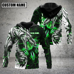 Maxcorners Magma Dragon Bowling And Pins Multicolor Option 3D Custom Name Shirt