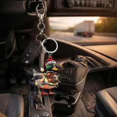 Maxcorners Personalized Duck Acrylic Christmas Ornament Funny Custom Hunting Tree Decoration For Hunters LM0110