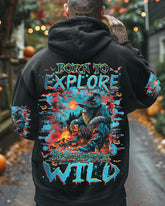 Maxcorners Born To Explore Destined To Be Wild Bigfoot Halloween All Over Print LM2101