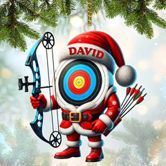 Maxcorners Custom Name Archery Ornament, Christmas Gift Decoration 2D Flat LM2211