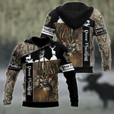 Max Corner Huntaholic 2 Deer Hunting 3D All Over Printed Shirts Gift For Hunter