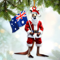 Maxcorners Custom Name Australia Ornament, Australia Love Christmas Decoration 2D Flat LM2111