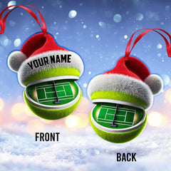 Maxcorners Tennis Court Christmas Ornament, Personalized Ornament 2D Flat LM2211