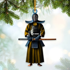 Maxcorners Custom Name Kendo Ornament, Kendo Lover Christmas Gift 2D Flat LM2111
