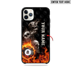 Maxcorners 8 Ball Skull Personalized Phone Case