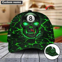 Maxcorners Personalized Billiards Skull Cap (8 colors)