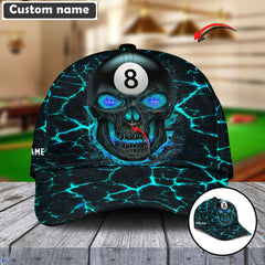 Maxcorners Personalized Billiards Skull Cap (8 colors)