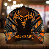 Maxcorners Special Skull Deer Hunting Camo Pattern 3D Multicolor Personalized Cap