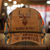 Maxcorners American Hunter Leather Pattern 3D Multicolor Personalized Cap