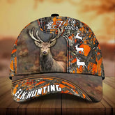 Maxcorners Premium Elk Hunting Personalized Hats 3D Multicolored