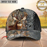 Maxcorners Deer Hunting Steel Break Patch Forest Camo Custom Name 3D Cap ( 6 colors)