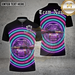 Maxcorners Darts Shirt Neon Lips Ice Glow Multioptions Personalized Name, Team Name Unisex 3D Shirt (4 Colors)