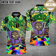 Maxcorners Dart Shirt 420 Vibe Trippy Chill Multioptions Personalized Name, Team Name Unisex 3D Shirt (4 Colors)