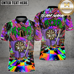 Maxcorners Dart Shirt 420 Vibe Trippy Chill Multioptions Personalized Name, Team Name Unisex 3D Shirt (4 Colors)