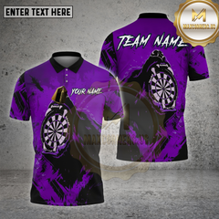 Maxcorners Darts Shirt Bear Claw Scratch Dartboard Multioptions Personalized Name, Team Name Unisex 3D Shirt (4 Colors)