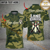 Maxcorners Bowling Lane Ranger Camo Tactical Style Multicolor Options Personalized Name, Team Name 3D Shirt (4 Colors)