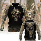 Maxcorners Skull Shape Hunting American Flag Camouflage Hunting Apparels