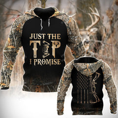 Maxcorners BowHunting Just The Tip I Promise Camouflage Hunting Apparels