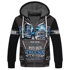 Maxcorners Blue & Black Trucker 3D Shirt