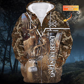 Maxcorners Deer Hunting Shirt Deer 3D Personalized Camo SO