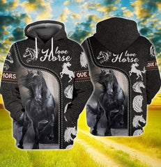 Maxcorners Black Horse 3D Printed