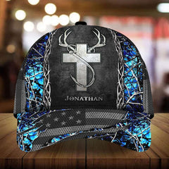 Maxcorners Personalized Fishing 3D Multicolor Cap
