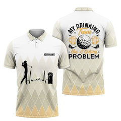 Maxcorners Golf My Drinking Team Has A Golfing Problem Customized Name All Over Printed Shirt