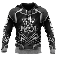 Maxcorners Custom name Black Walleye Hunter