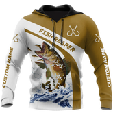 Maxcorners Custom Name Walleye Fishing Design