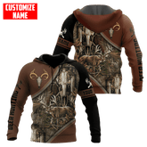 Maxcorners Deer Hunting Personalized Name 3D Over Printed Hoodie