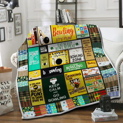 Maxcorners Bowling Eat Sleep Bowl Repeat Blanket