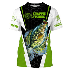 Maxcorners Crappie Fishing Jerseys Crappie Custom Name 3D Shirts