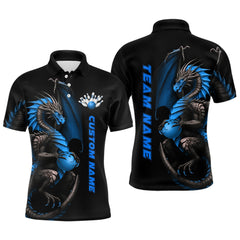 Max Corner Blue Dragon Bowling Team Bowling Jerseys Bowler Outfit Custom Name And Team Shirt