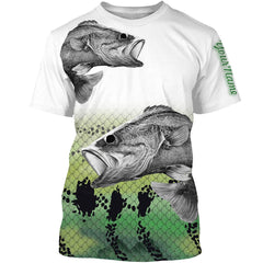 Maxcorners Largemouth Bass Fishing Customize Name 3D All Over Printed Shirts