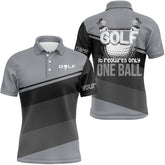 Max Corner Mens golf polo shirts custom Golf it requires only one ball mens golf shirts, golfing gifts