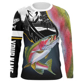 Maxcorners Rainbow Trout Fishing Customize Name All Over Printed Shirts