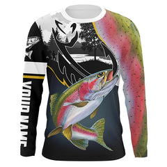Maxcorners Rainbow Trout Fishing Customize Name All Over Printed Shirts
