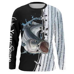 Maxcorners Striped Bass Striper Fishing Customize Name Tournament 3D Shirts