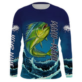 Maxcorners Custom Name Mahi Mahi Saltwater Fishing Shirts