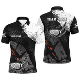 Max Corner Black and white Mens golf polo shirts custom team name vintage golf clubs best mens golf wears