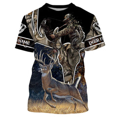 Max Corner Deer hunting Camo Custom name All over print shirts Gift For Hunter