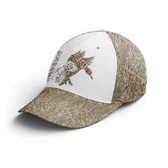 Maxcorners Custom Name Duck Hunting Waterfowl Camo Unisex Cap 1