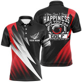 Max Corner Mens Red Golf Polo Shirts, Personalized Golf Shirts For Men, Cool Golf Gifts For Golfer