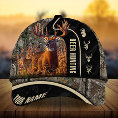 Maxcorners Deer Hunting Personalized Cap 3D