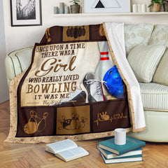 Maxcorners Once Upon A Time There Was A Girl Bowling Blanket