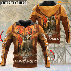 Maxcorners Personalized Deer Hunting Unisex Hoodie