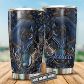 Maxcorners Custom Name Horse Stainless Steel Tumbler 06