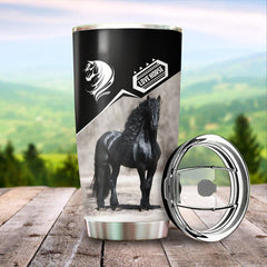 Maxcorners Custom Name Horse Stainless Steel Tumbler 07
