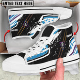 Maxcorners Watercolor Billiard Personalized Name High Top Shoes