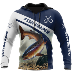 Maxcorners Custom Name Orange Trout-Salmon Fishing Design